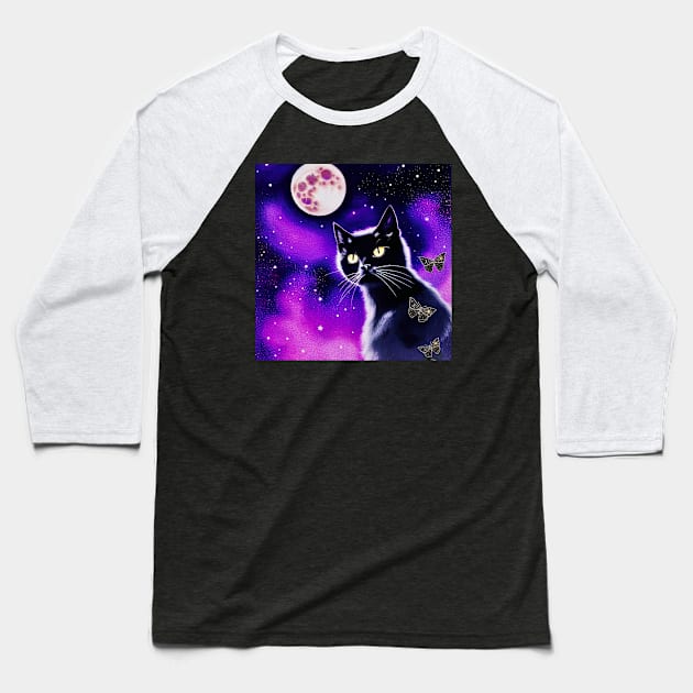 Luna Baseball T-Shirt by Black Cat Alley